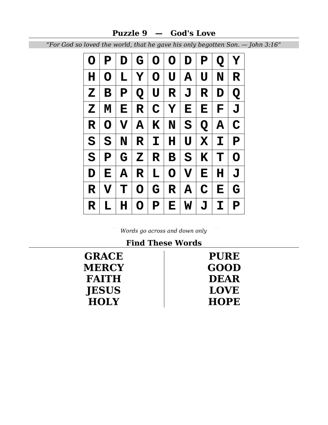 One more gentle, easy large-print puzzle