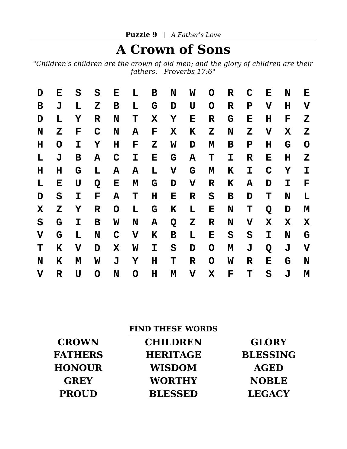 One more large-print Father's Day puzzle