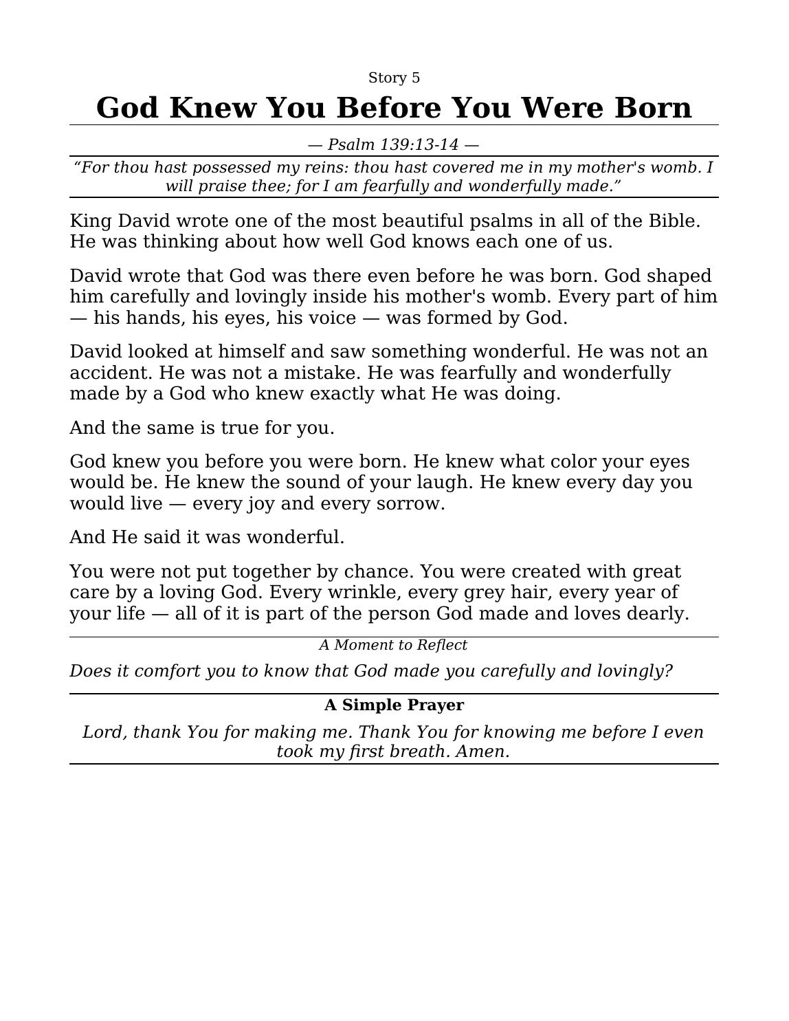 Another gentle Bible story in easy-to-read large print