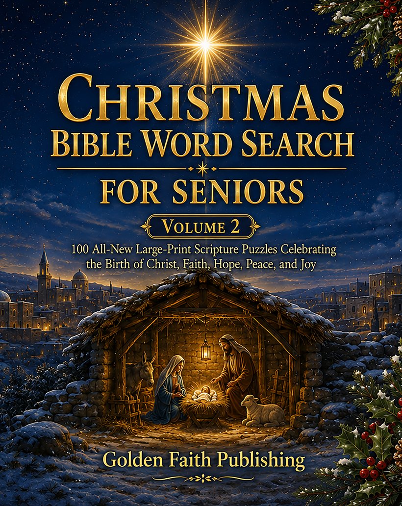 Christmas Bible Word Search for Seniors, Volume 2