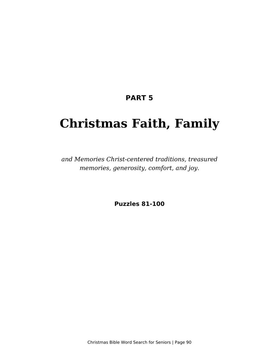 Another of the 100 large-print puzzles from the Christmas story