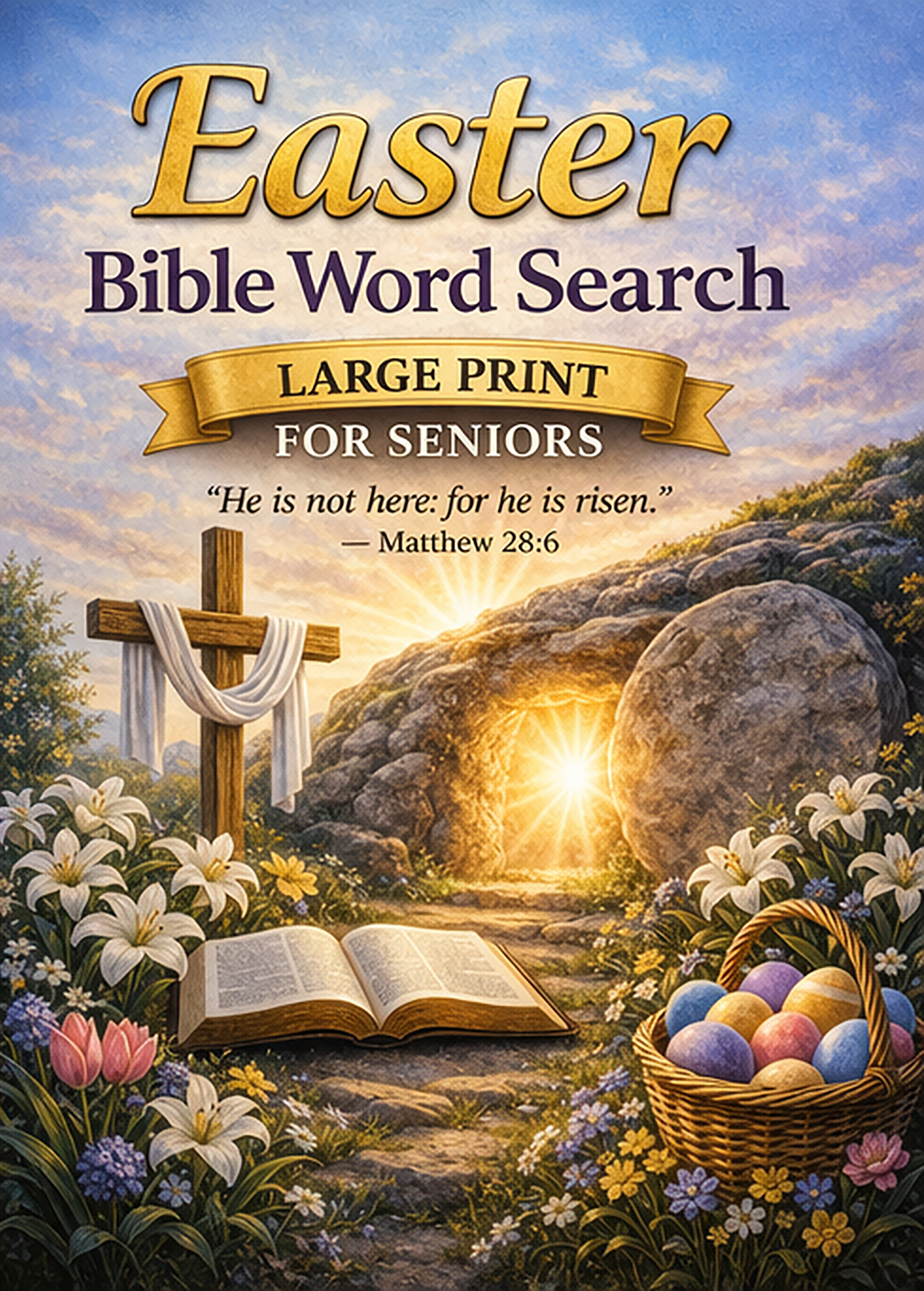 Easter Bible Word Search for Seniors