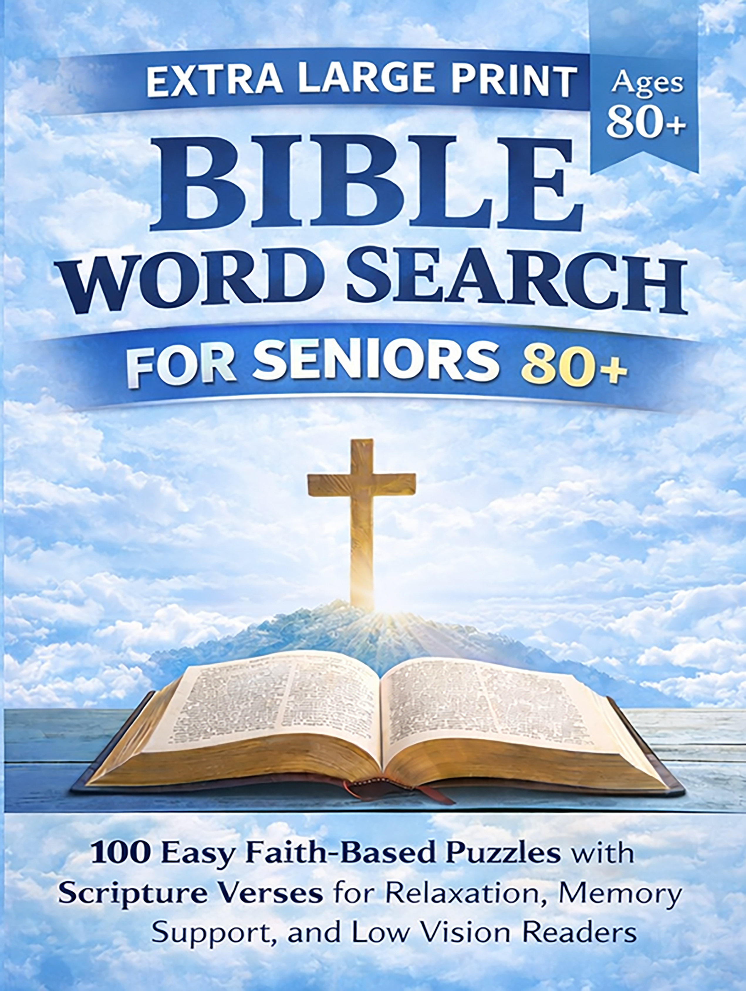 Extra Large Print Bible Word Search for Seniors 80+