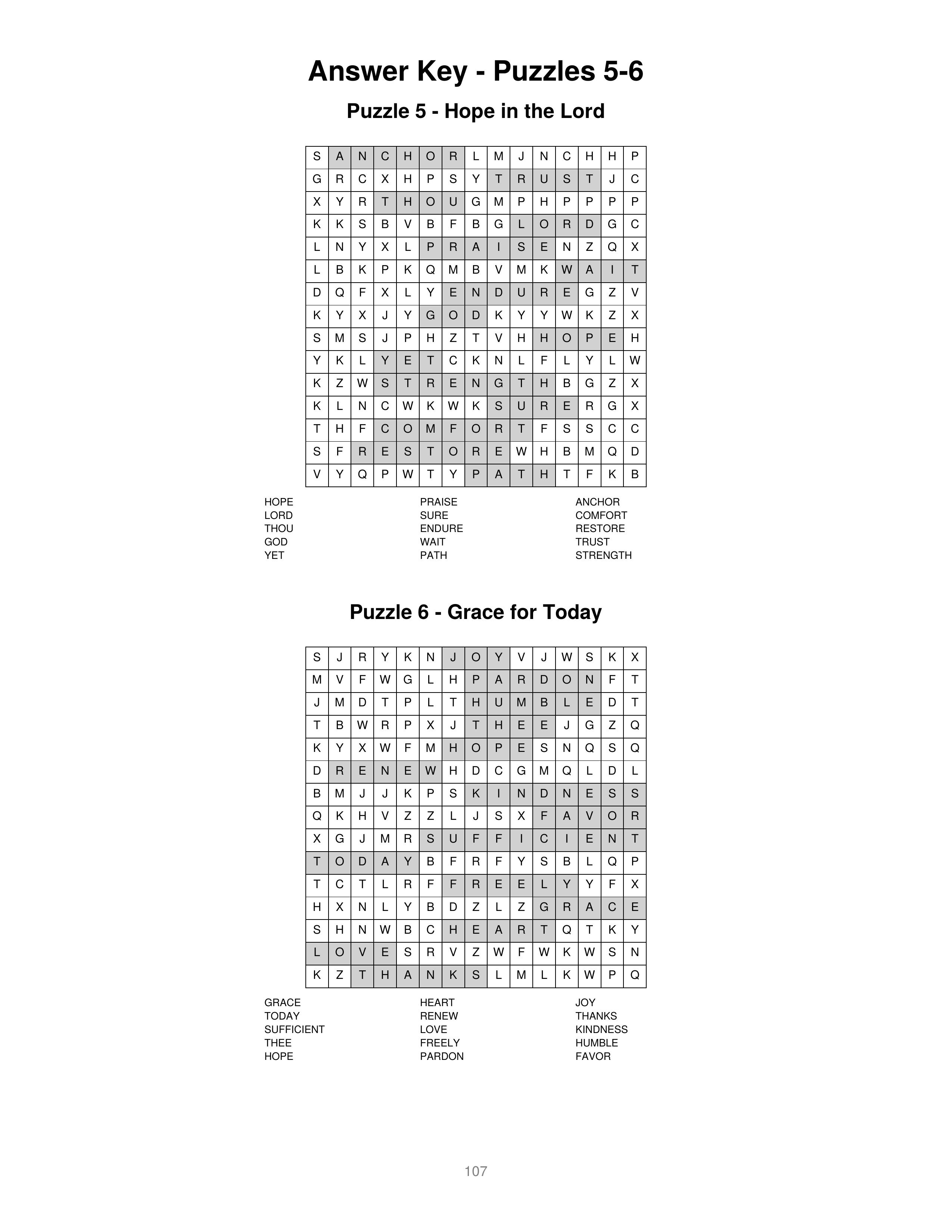 Volume 2 — a full answer key page from the back of the book