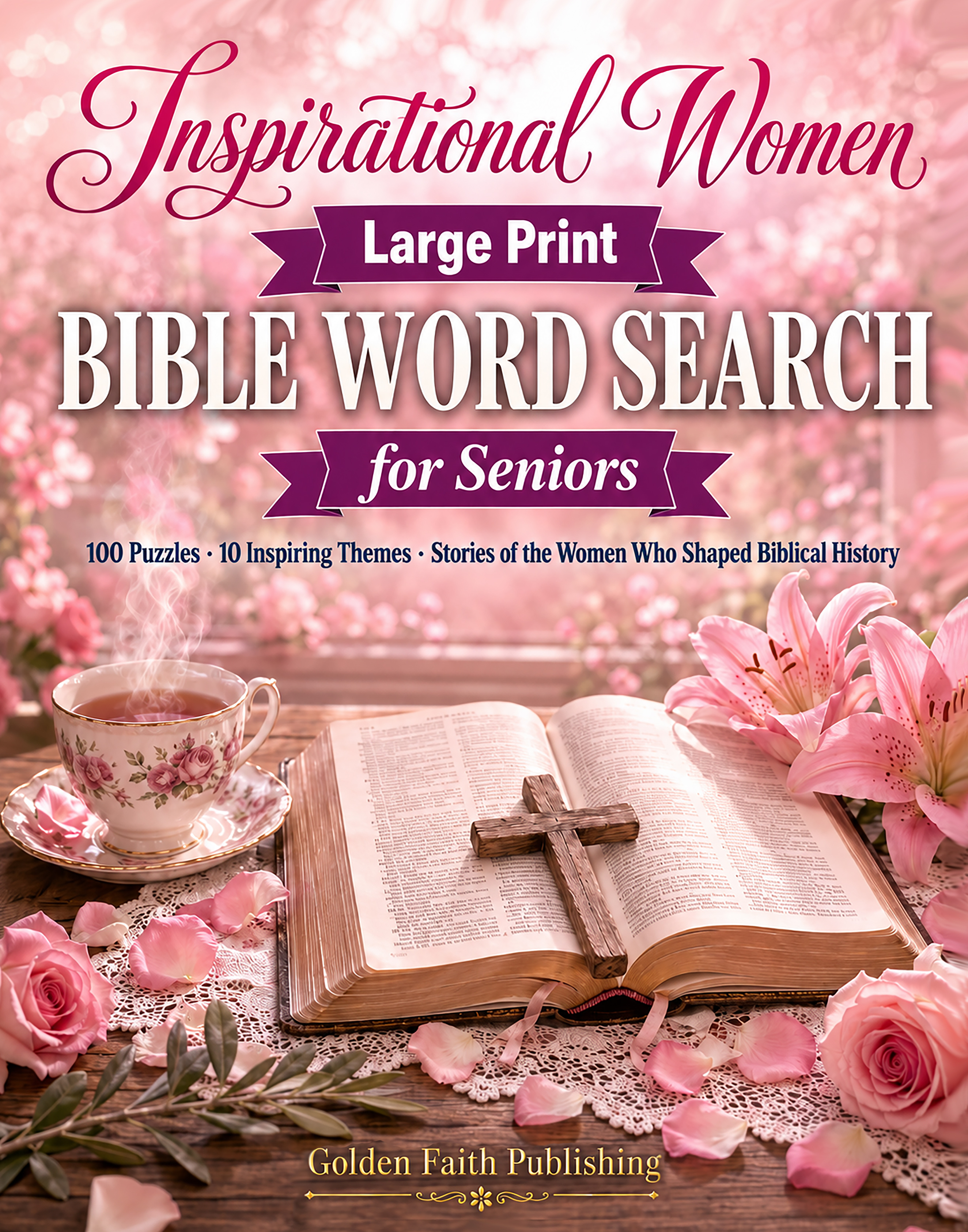Inspirational Women of the Bible Large Print Bible Word Search for Seniors