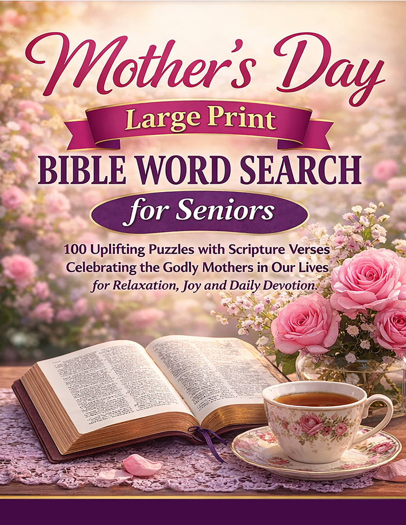 Mother's Day Large Print Bible Word Search for Seniors