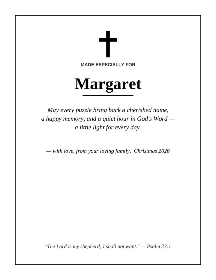 Dedication page