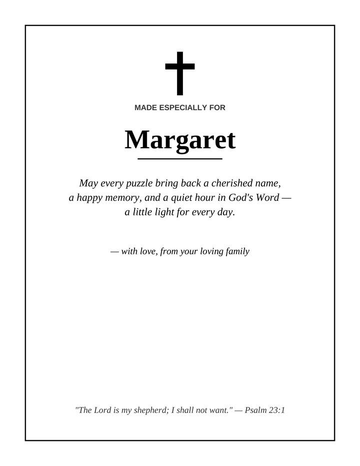 Dedication page