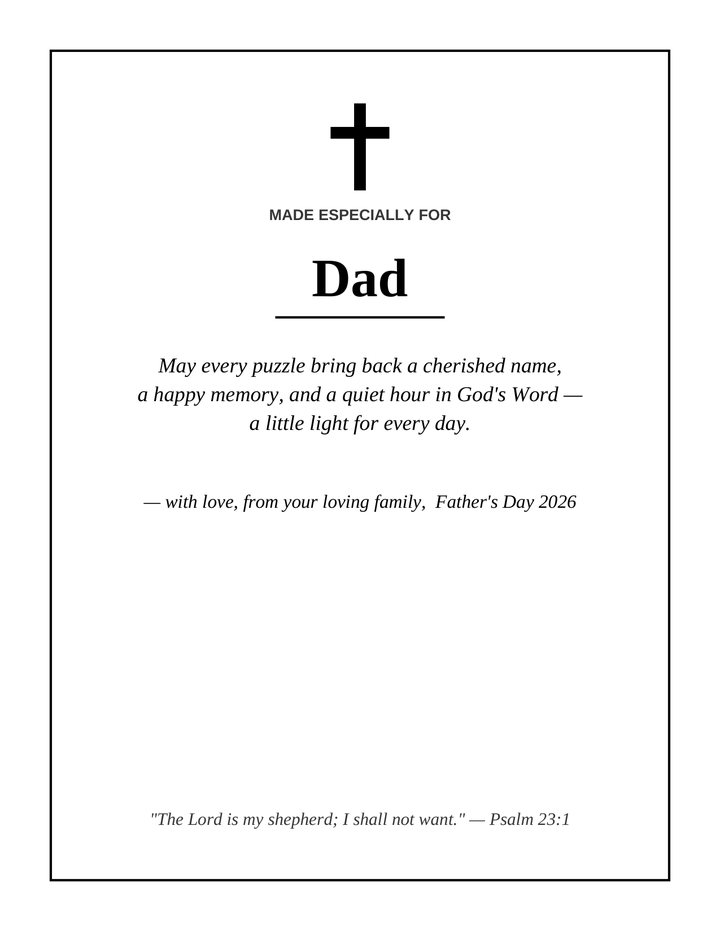 Dedication page
