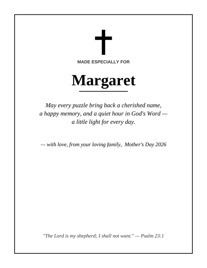 Dedication page