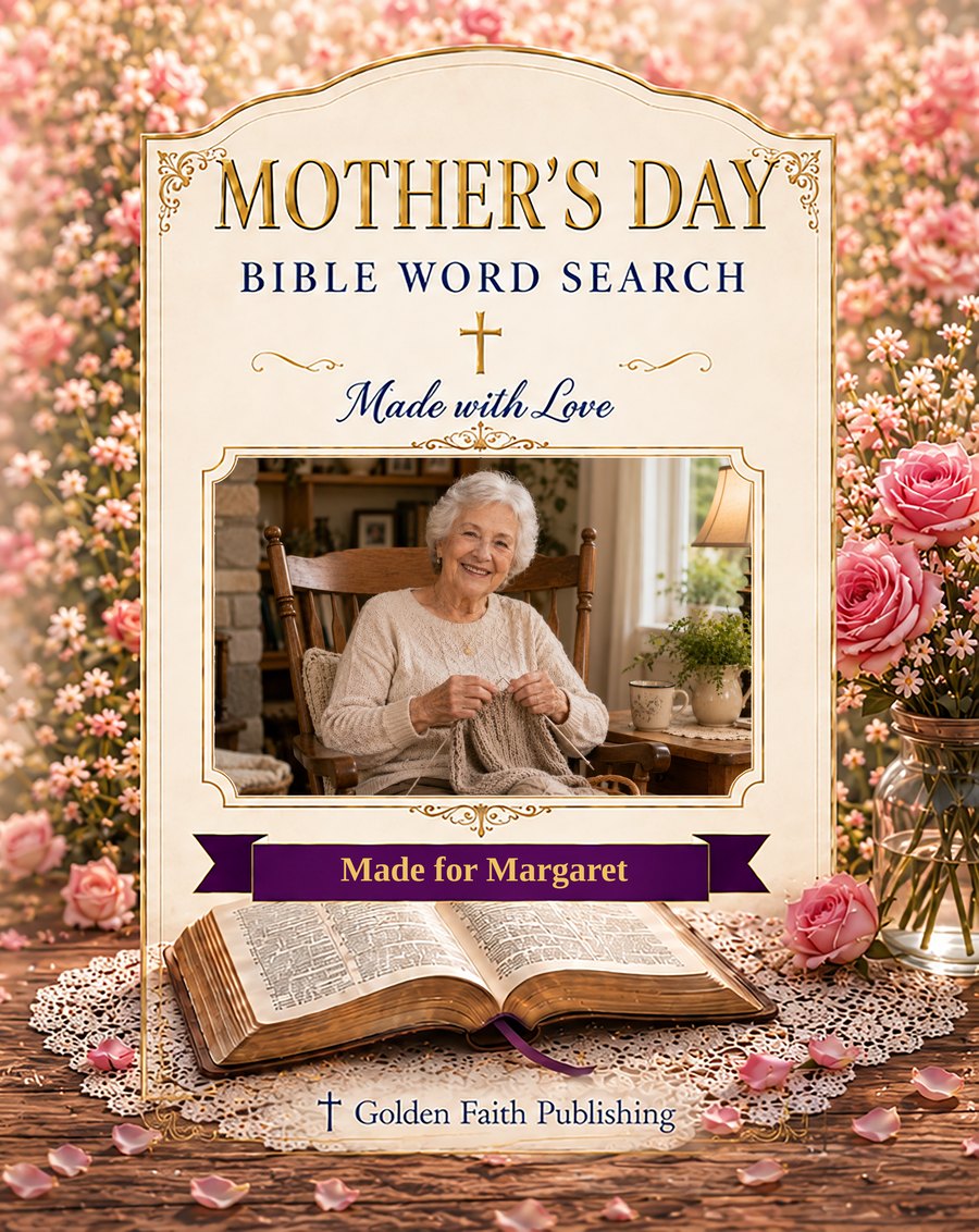 Personalized Mother's Day Bible Word Search