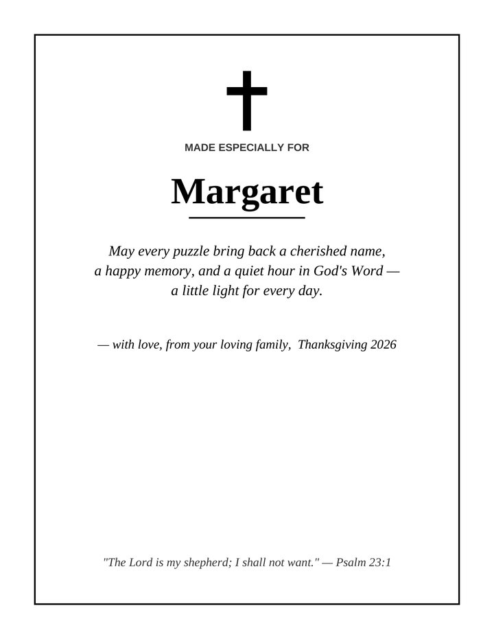 Dedication page