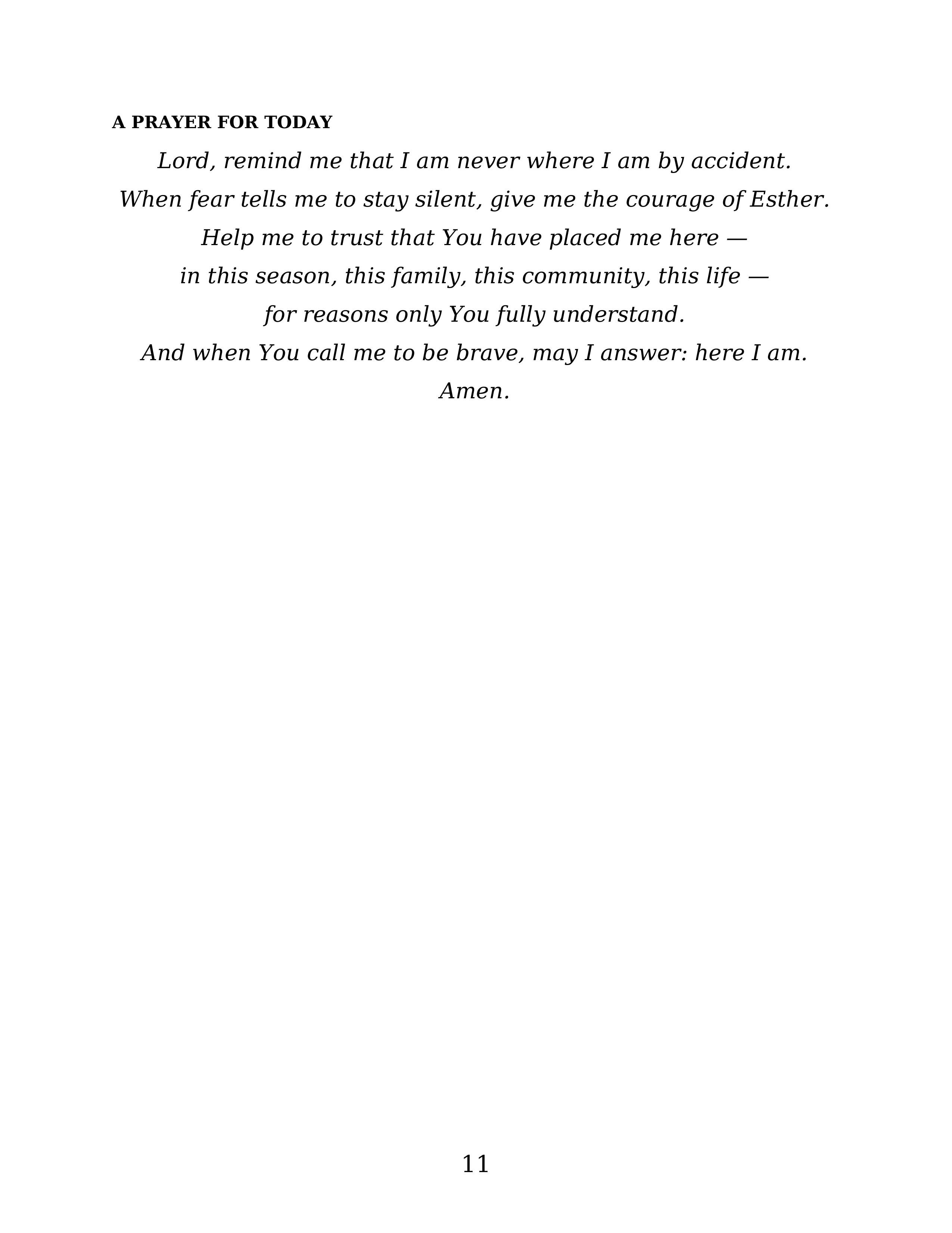 She Believed — A Prayer for Today