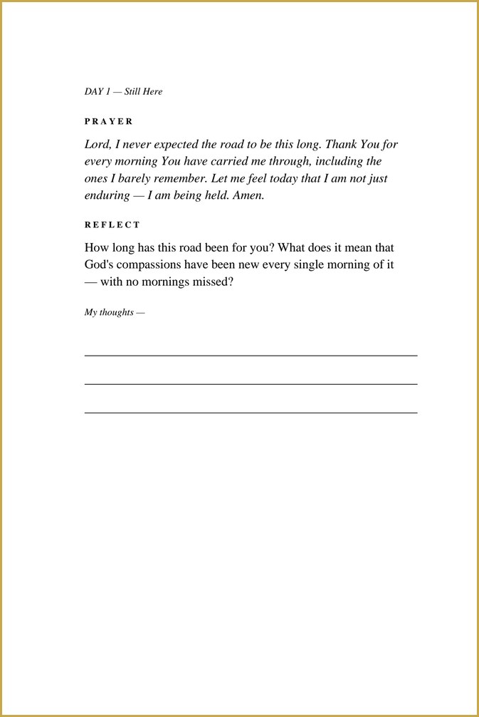 A prayer to make your own, a gentle question, and lines for your own words