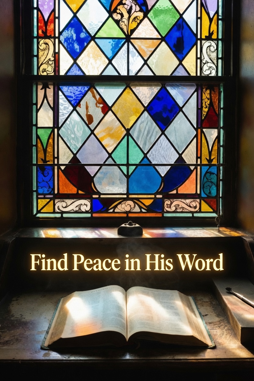 Stained glass faith image